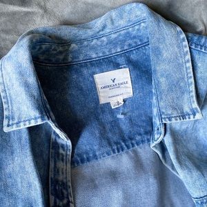 Oversized AEO Denim Shirt